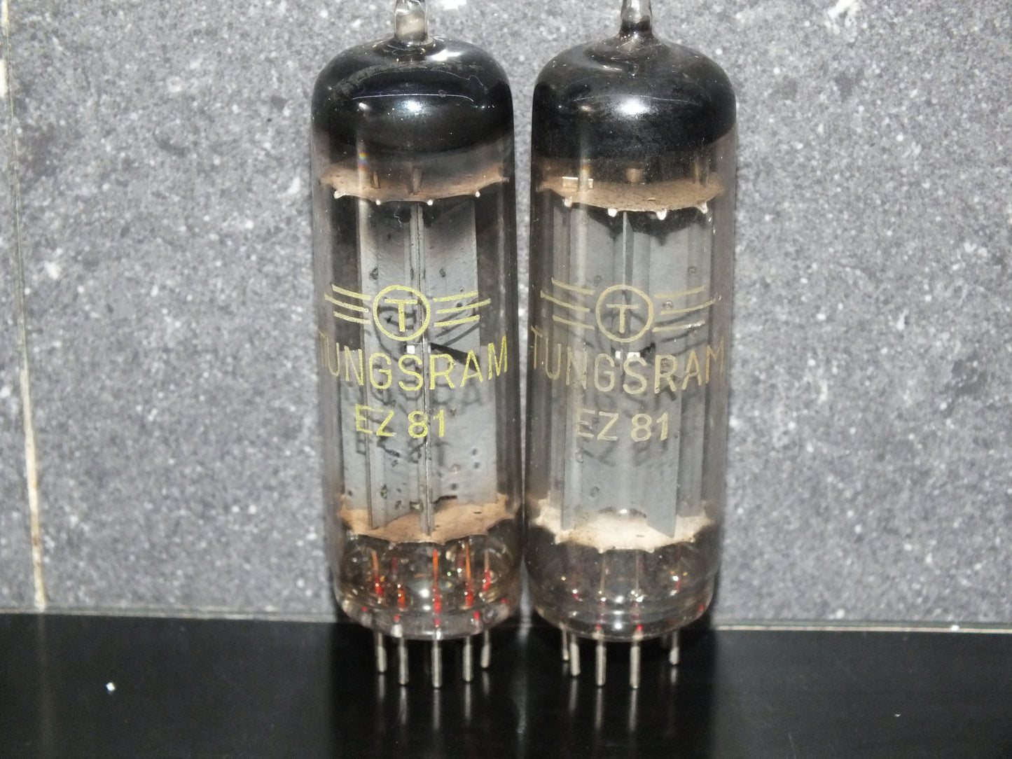 One (1 pcs) Tungsram EZ81 6CA4 RARE Foil Getter Tested Great Sound