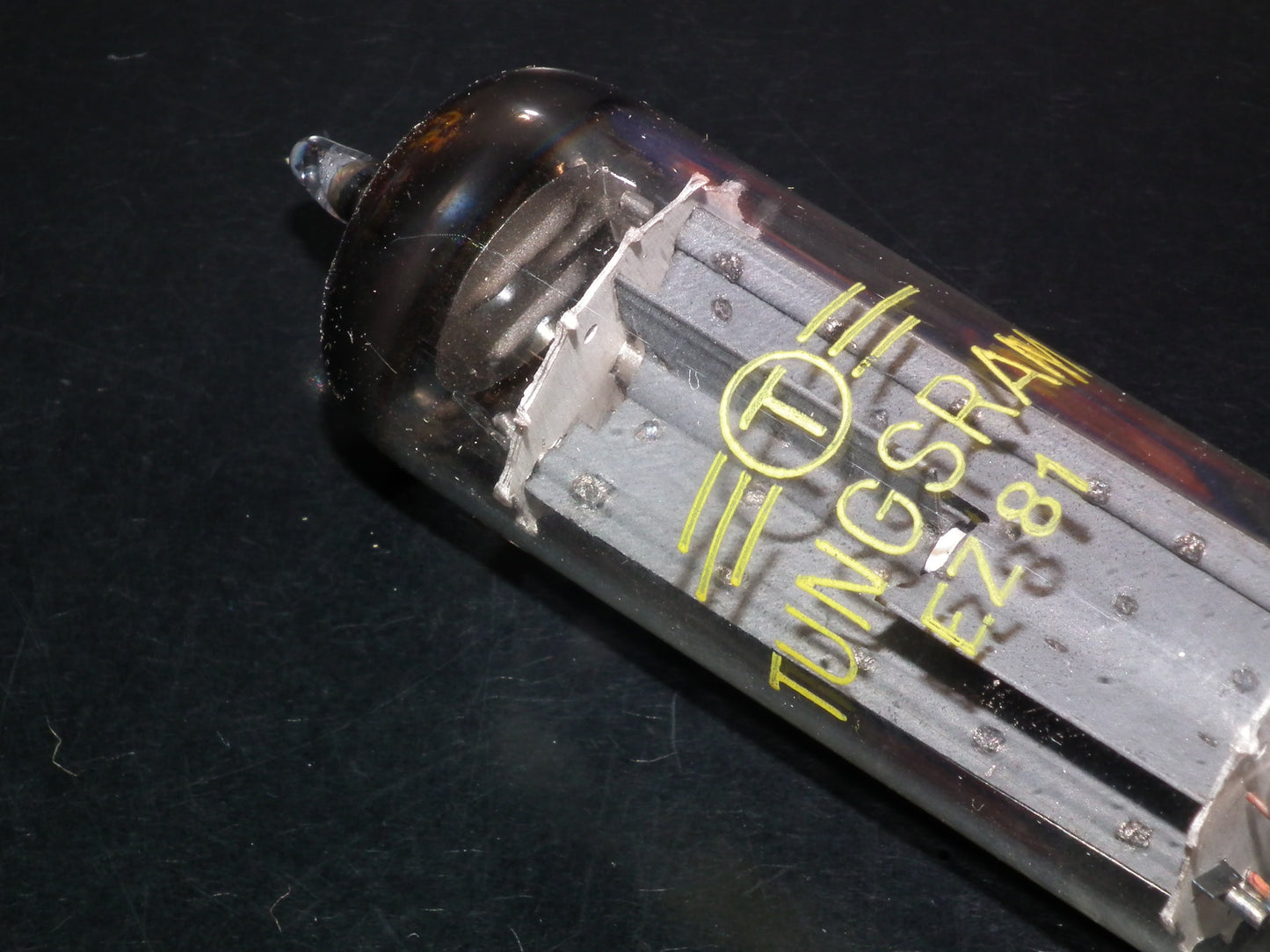 One (1 pcs) Tungsram EZ81 6CA4 RARE Foil Getter NOS NIB Great Sound
