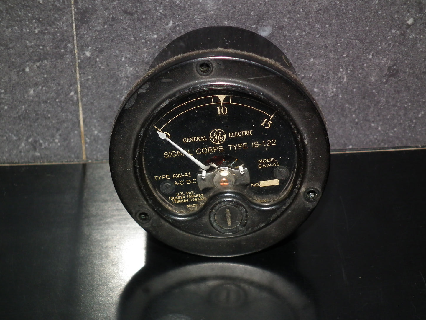Vintage General Electric Instruments 0-15V Made in US
