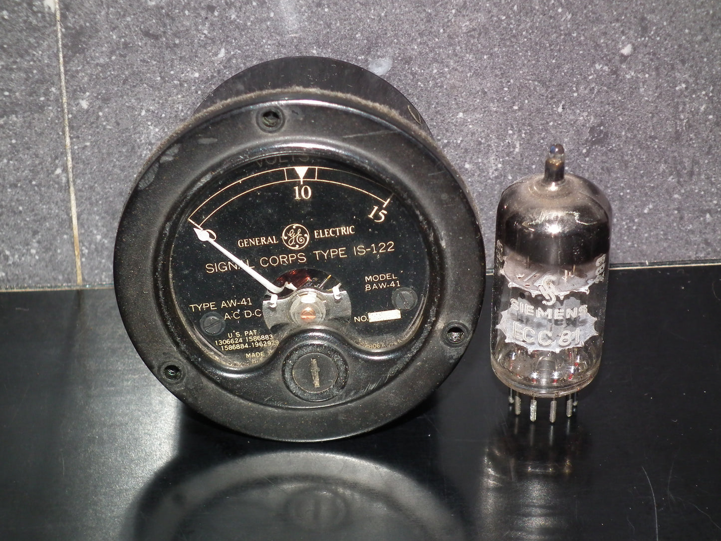 Vintage General Electric Instruments 0-15V Made in US