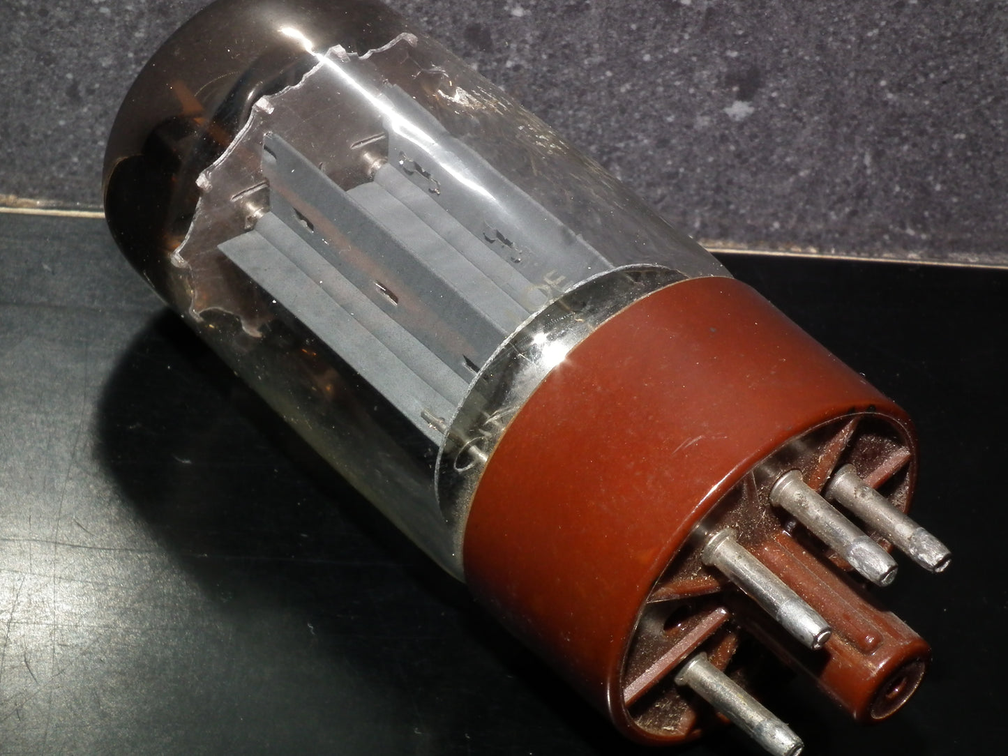 GZ34 Philips 5AR4 Brown Base DD Getter f33 L0E Tested NOS