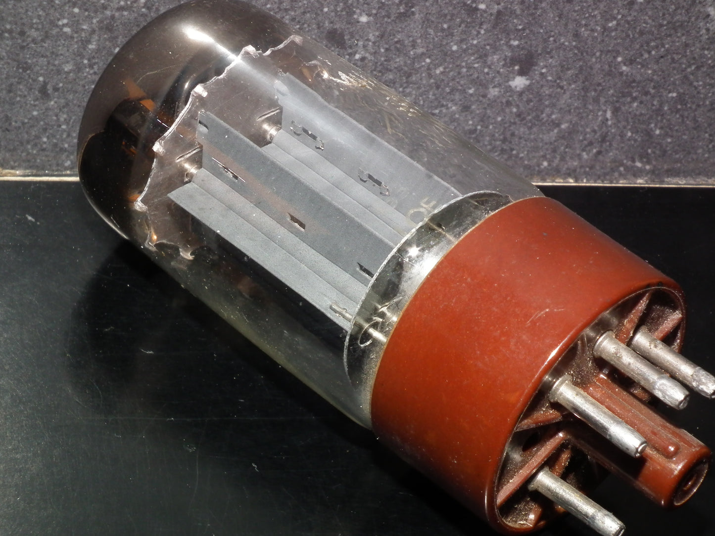 GZ34 Philips 5AR4 Brown Base DD Getter f33 L0E Tested NOS