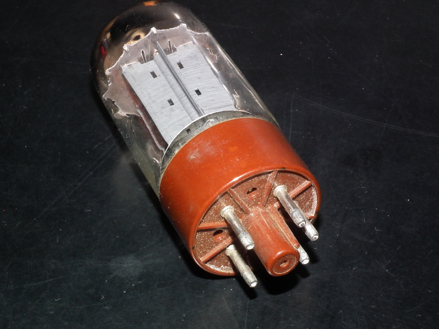 GZ34 Philips 5AR4 Brown Base DD Getter f33 L0E Tested NOS