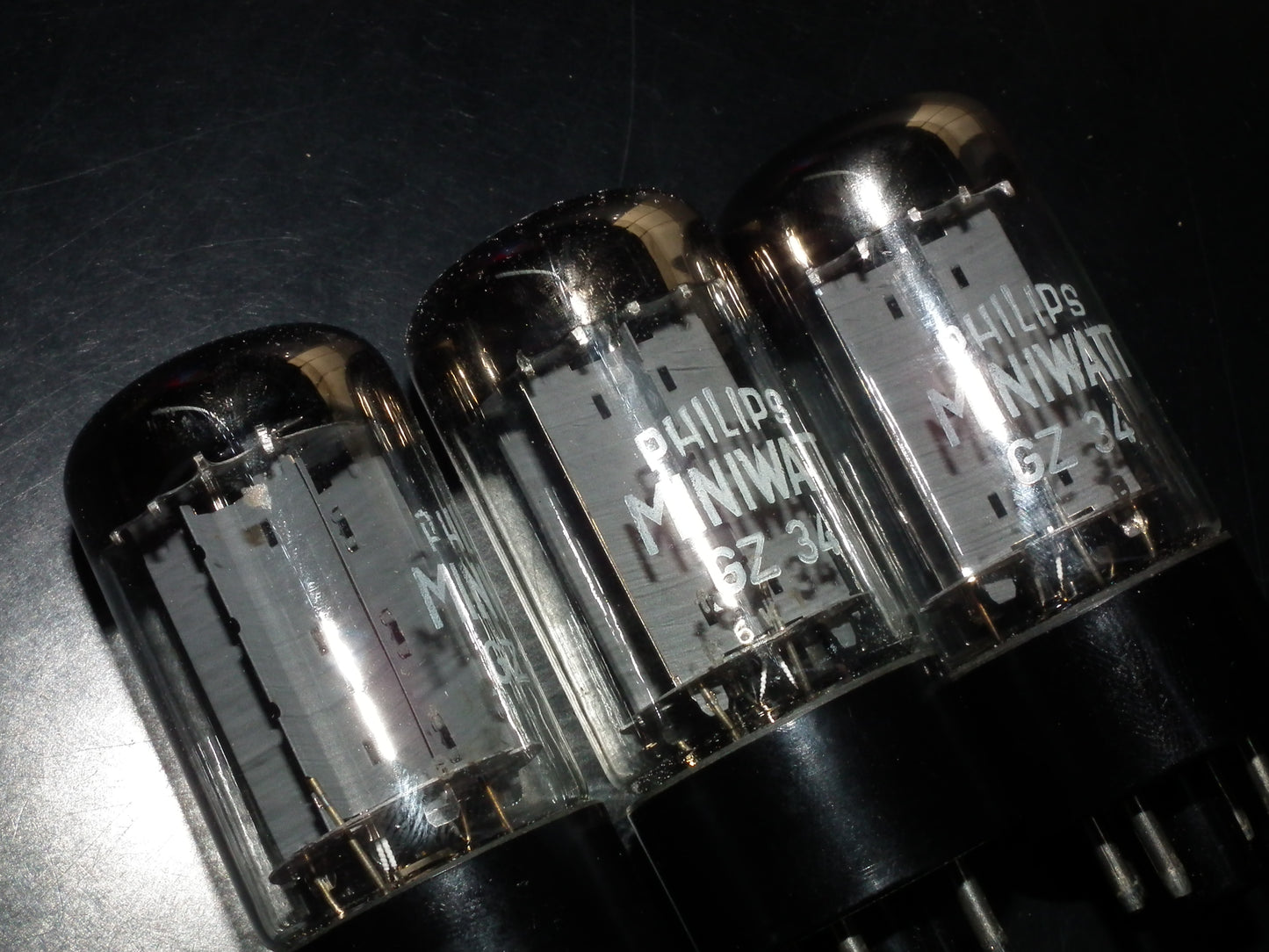 GZ34 Mullard Philips 5AR4 OO Getter NOS NIB f32 B6 Blackburn 1966 Dual O Getter