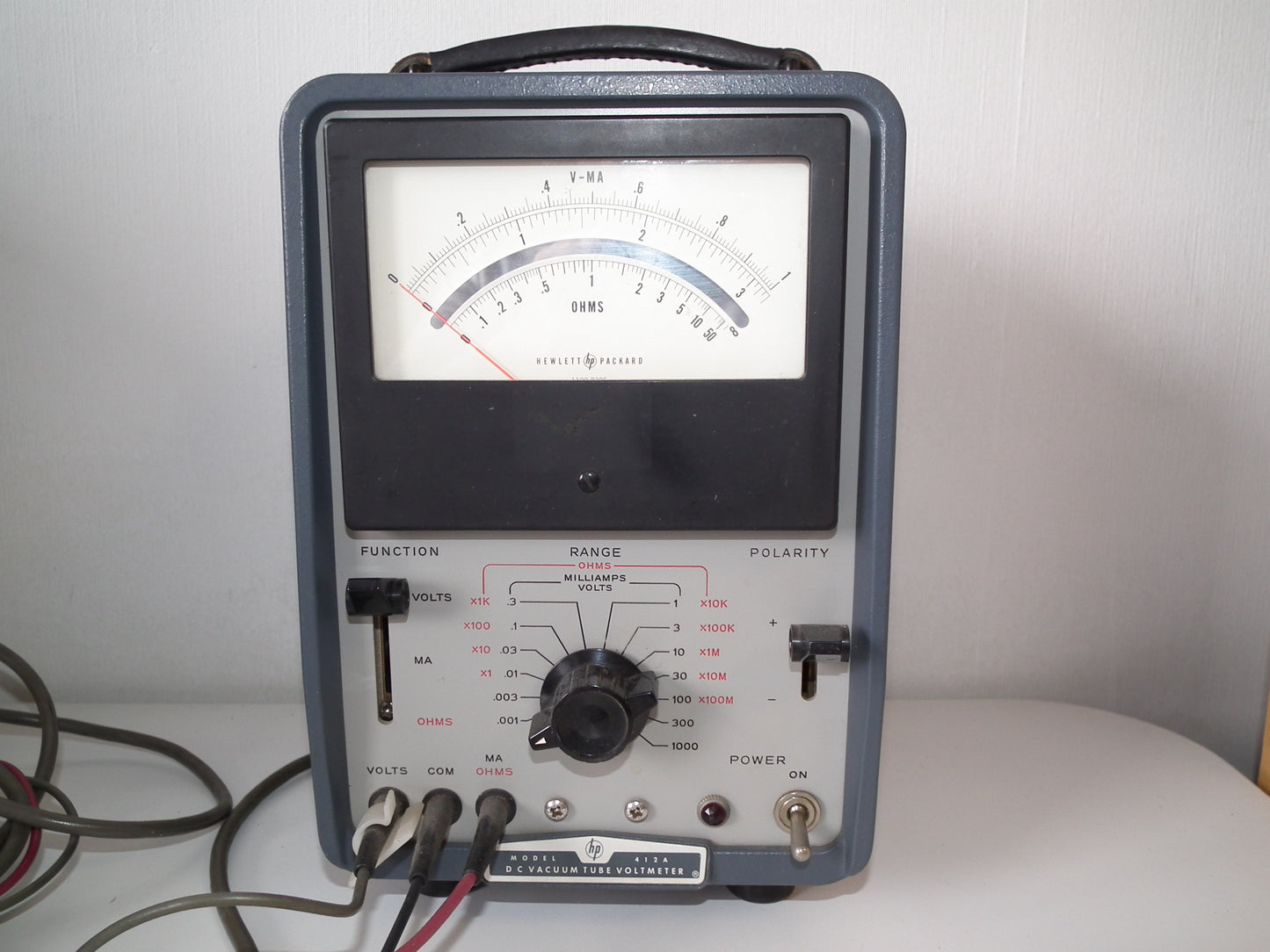 Vintage Hewlett Packard HP412A Vacuum Tube Voltmeter 412A