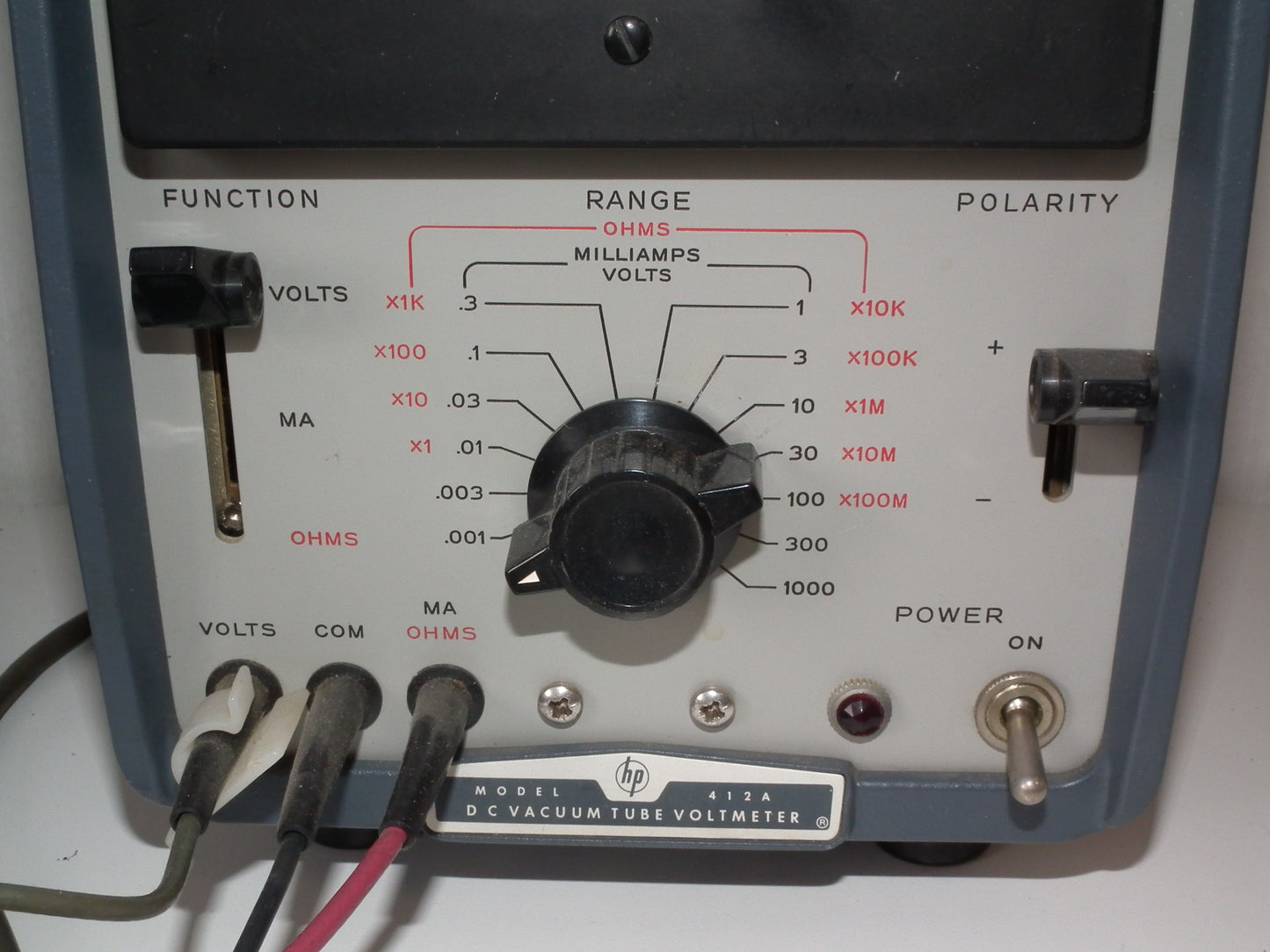 Vintage Hewlett Packard HP412A Vacuum Tube Voltmeter 412A