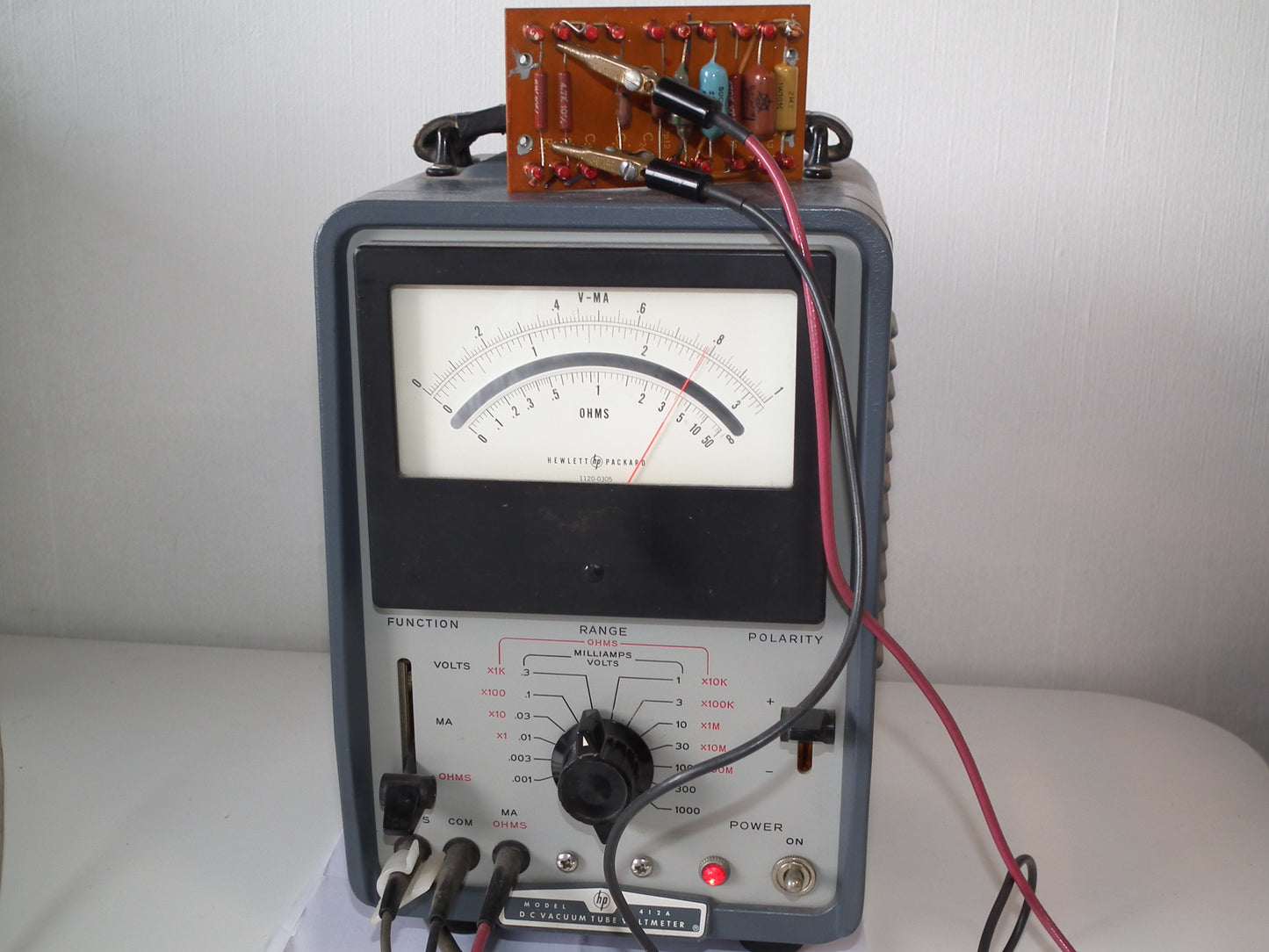 Vintage Hewlett Packard HP412A Vacuum Tube Voltmeter 412A