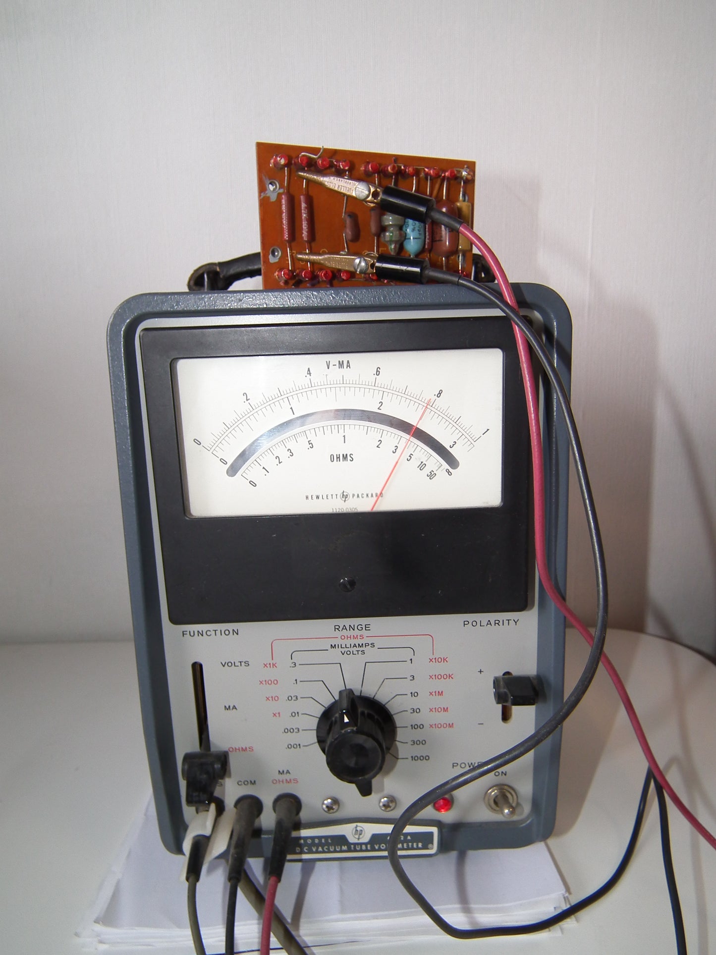 Vintage Hewlett Packard HP412A Vacuum Tube Voltmeter 412A