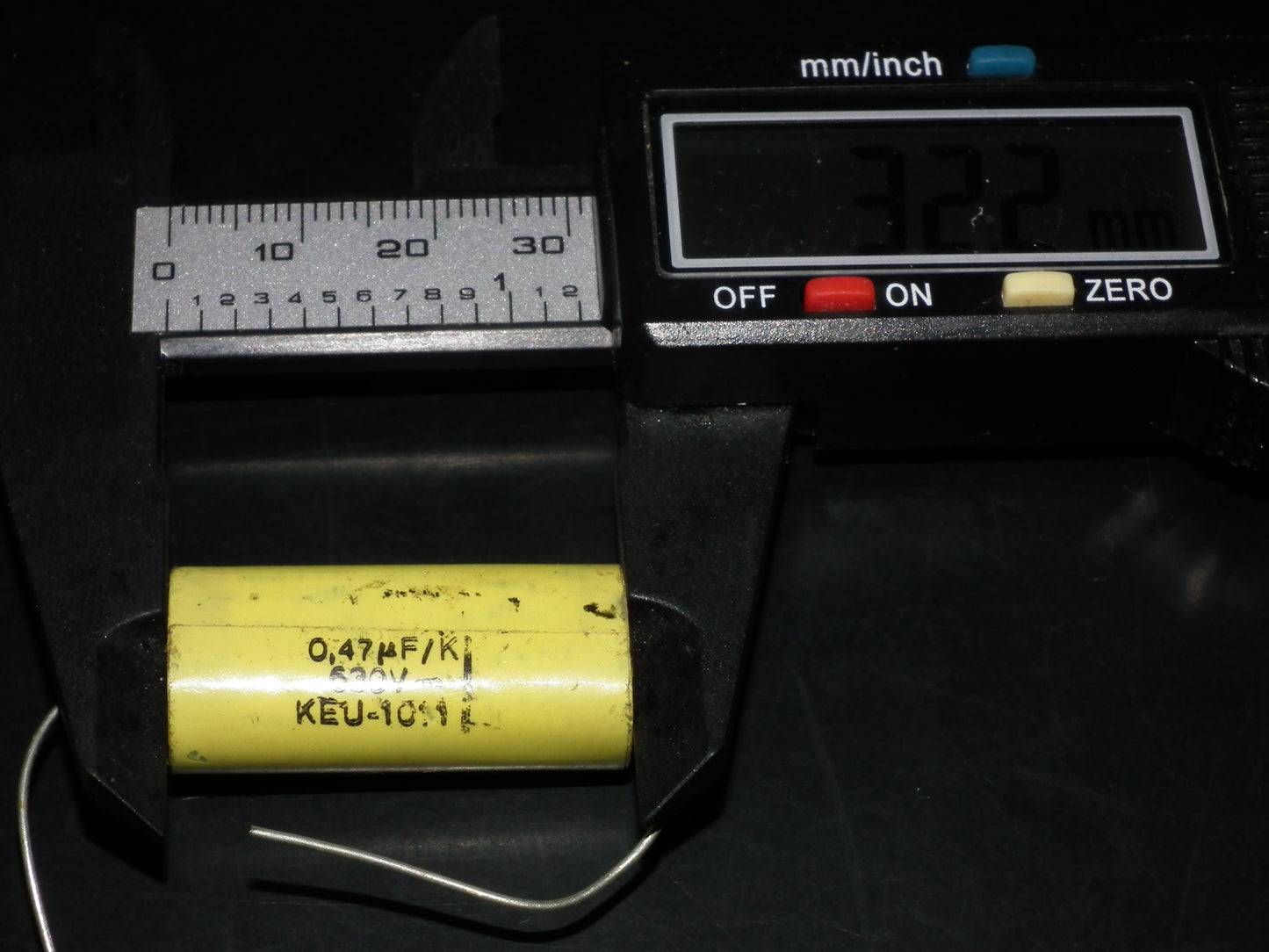 Two NOS vintage capacitors 0.47uF 630V ISKRA Slovenia 470nF