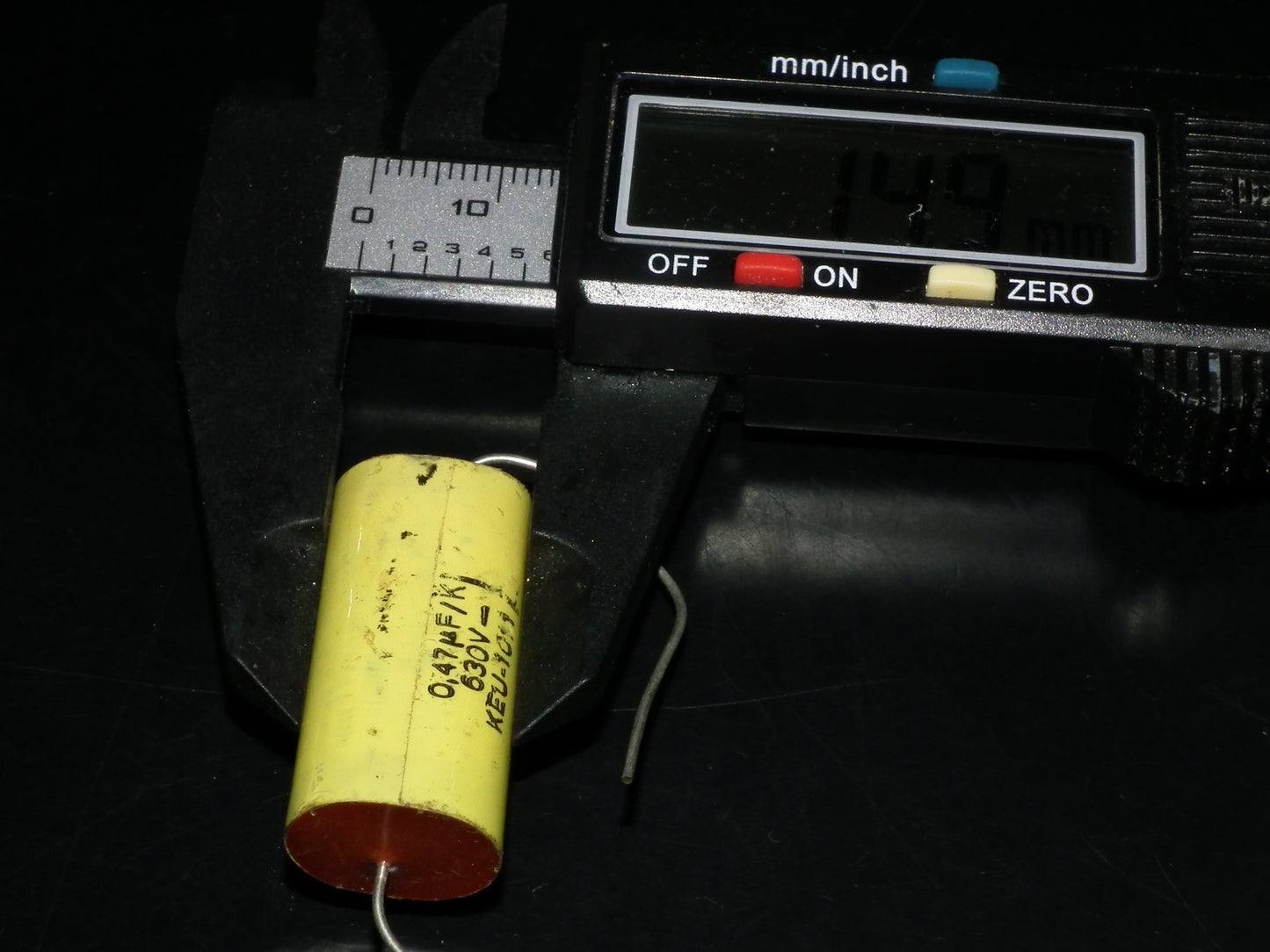 Two NOS vintage capacitors 0.47uF 630V ISKRA Slovenia 470nF
