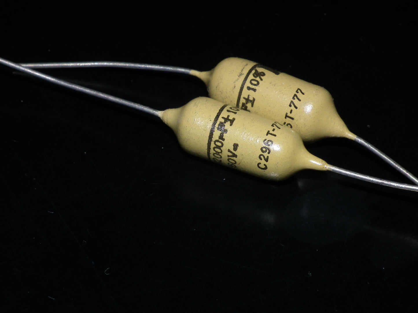 Vintage Mullard Mustard Capacitors 0.082uF 160V (82nF) Marshall,Fender(2 pcs)