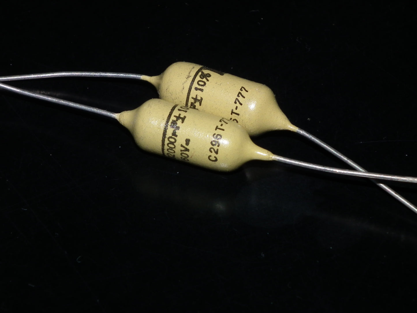 Vintage Mullard Mustard Capacitors 0.082uF 160V (82nF) Marshall,Fender(2 pcs)