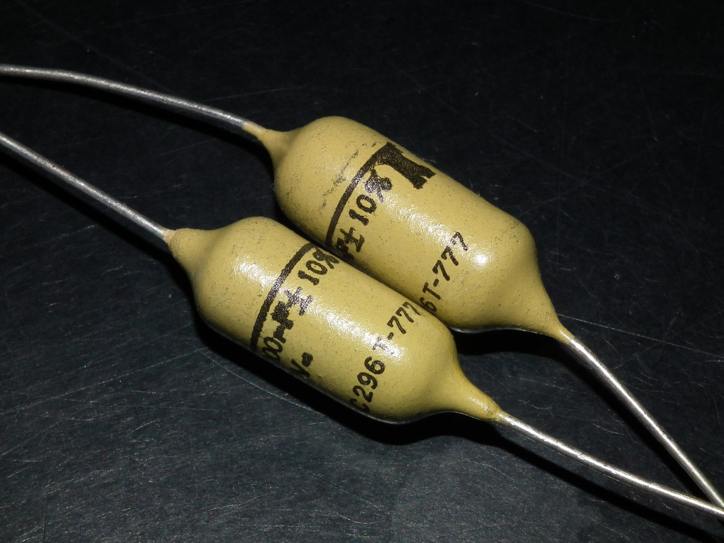 Vintage Mullard Mustard Capacitors 0.082uF 160V (82nF) Marshall,Fender(2 pcs)