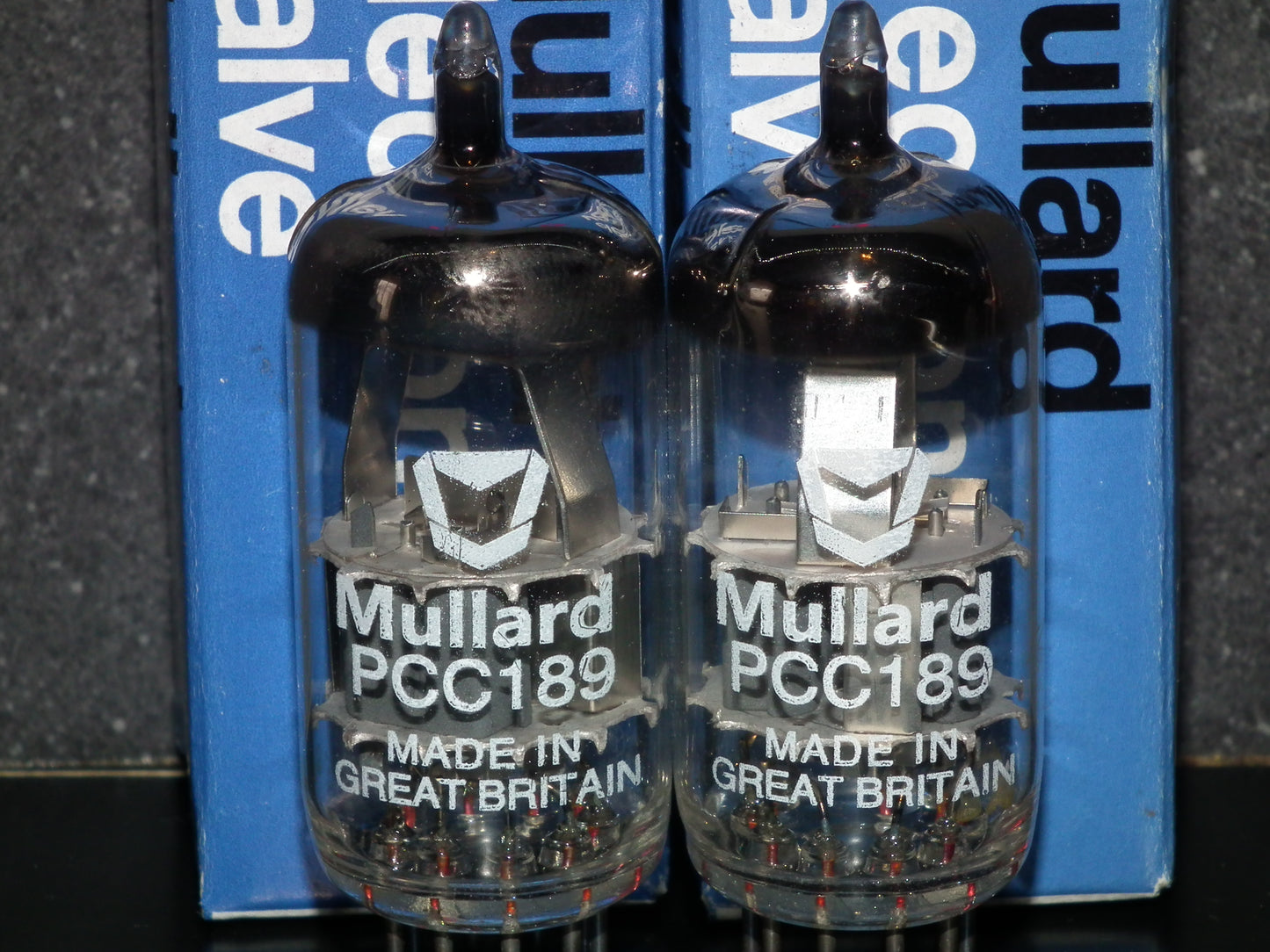 Platinum matched pair PCC189 7ES8 Mullard very quiet ECC88 6DJ8 6922 sub