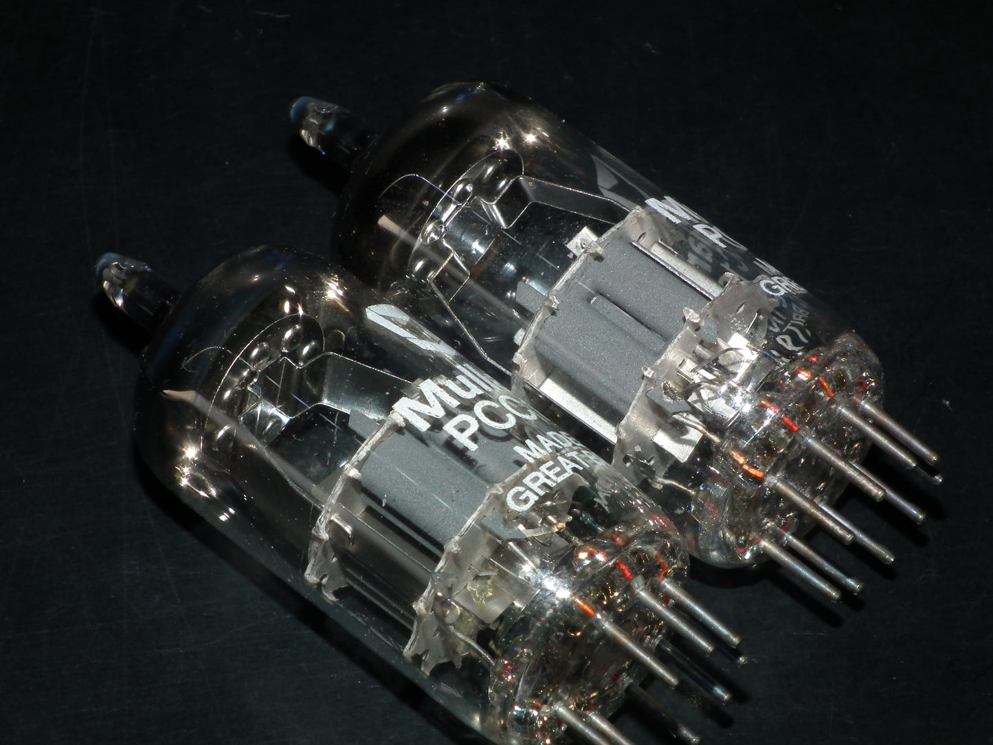 Platinum matched pair PCC189 7ES8 Mullard very quiet ECC88 6DJ8 6922 sub