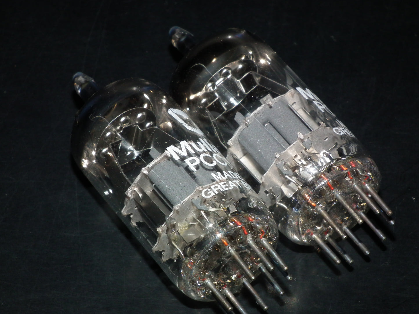Platinum matched pair PCC189 7ES8 Mullard very quiet ECC88 6DJ8 6922 sub