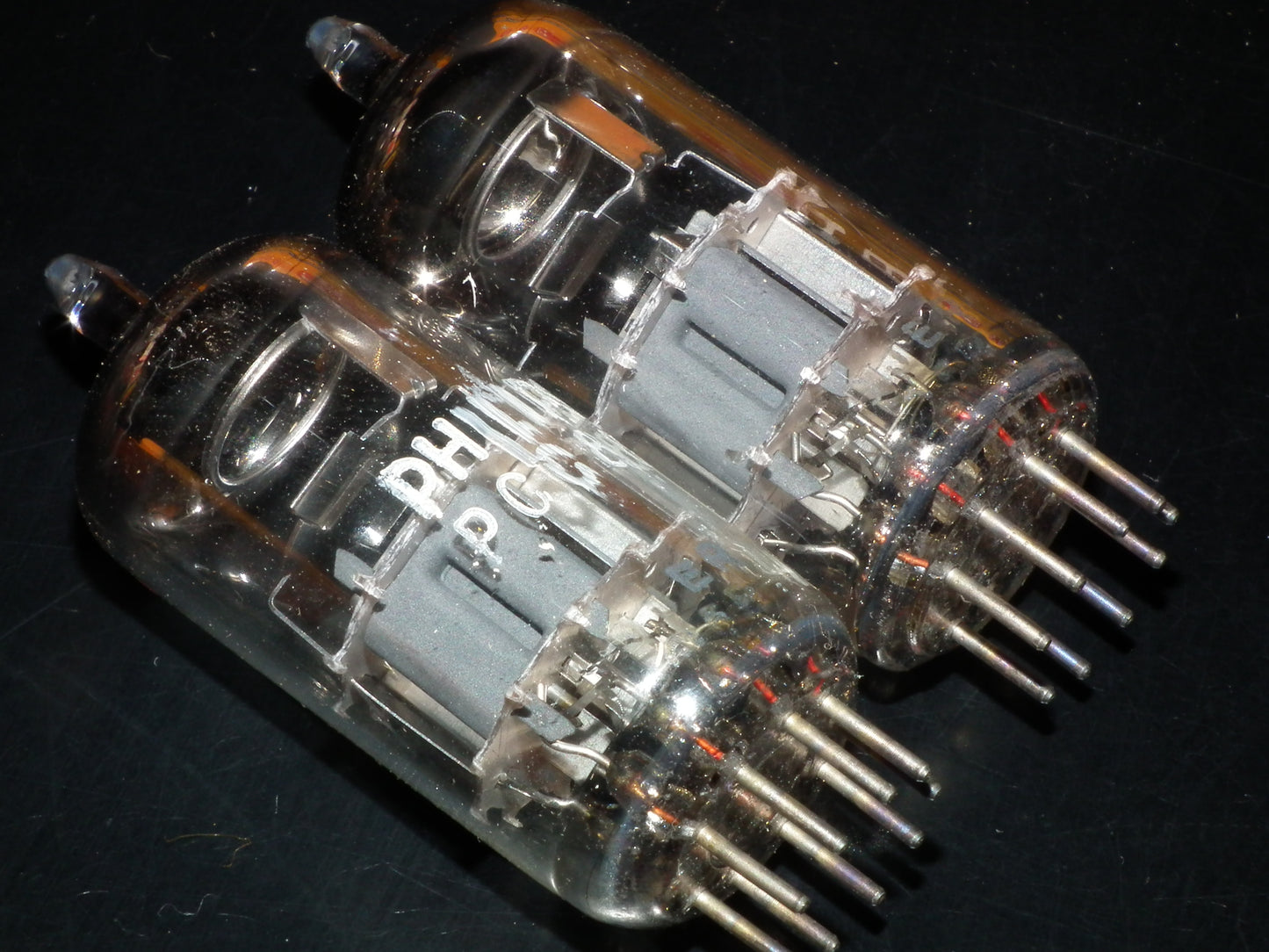 PCC88 Philips 7DJ8 Platinum Matched Pair NOS NIB RARE Made in 60s ECC88 Sub EI