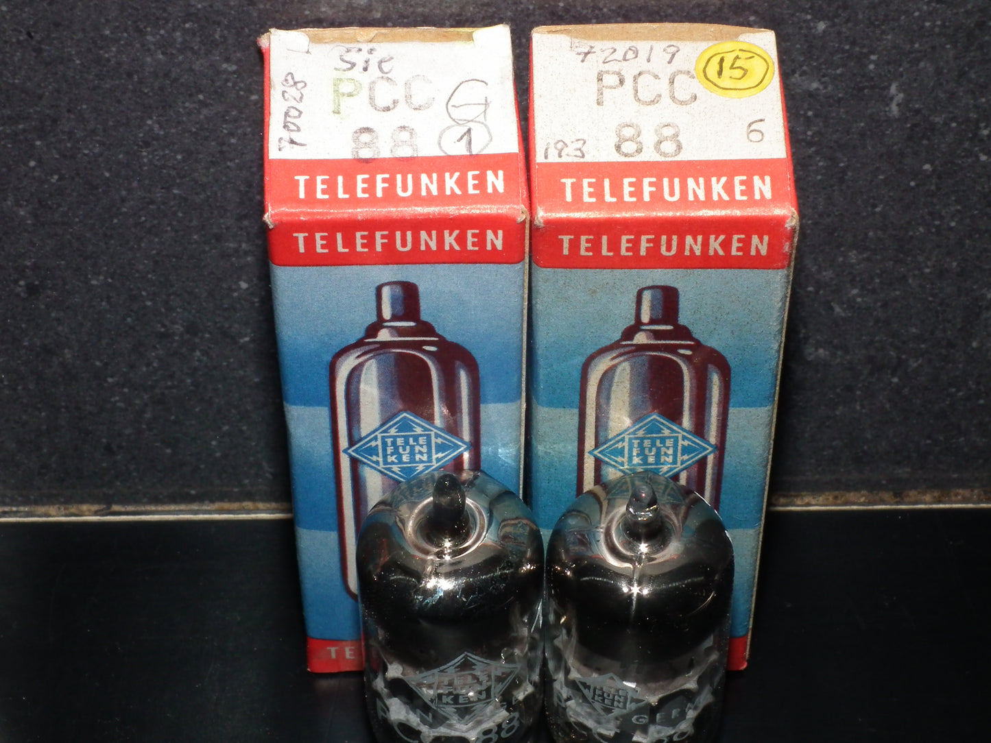 Platinum Matched Pair PCC88 Telefunken 7DJ8 Siemens Munich