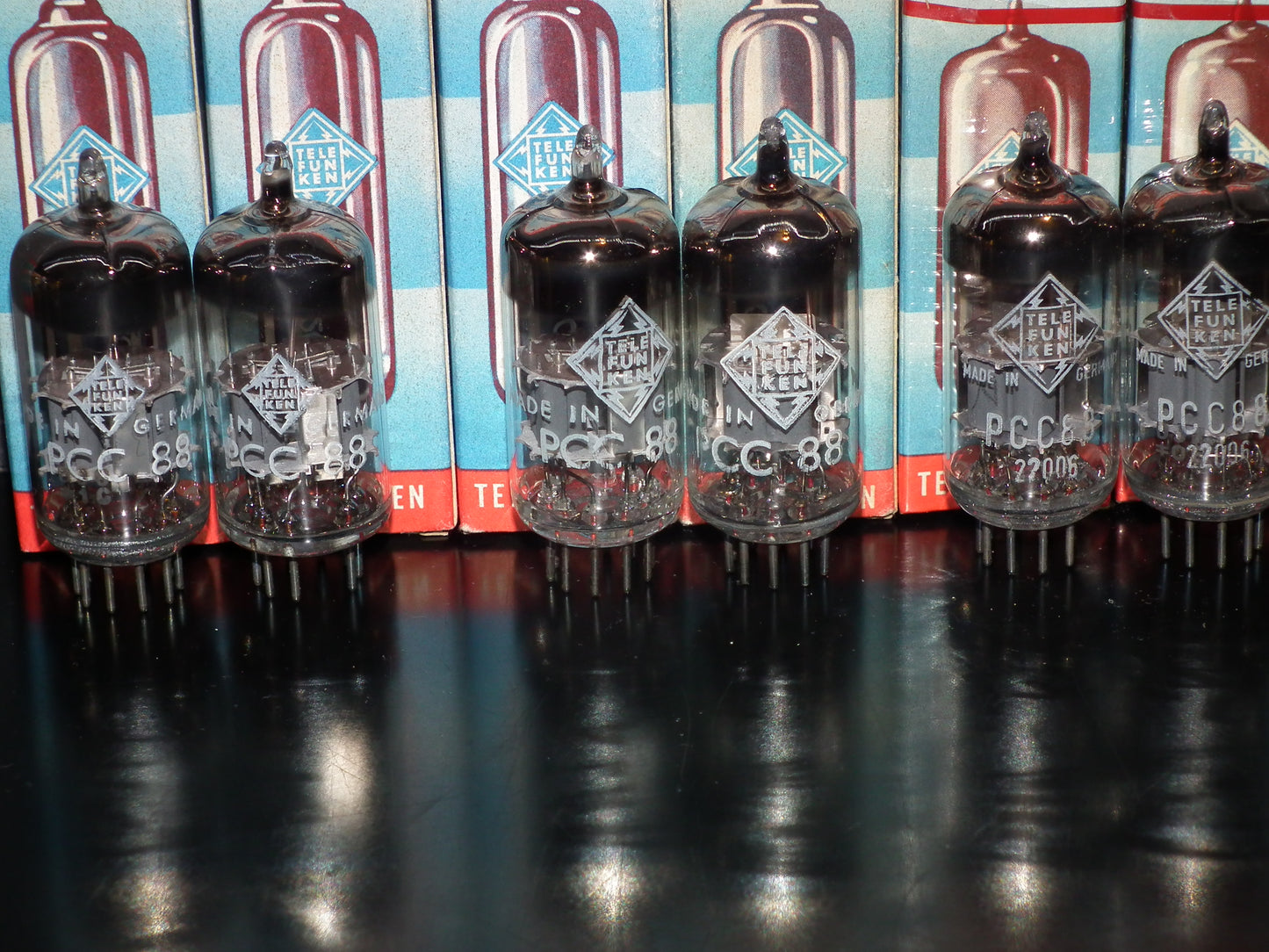 Platinum Matched Pair PCC88 Telefunken 7DJ8 Siemens Munich