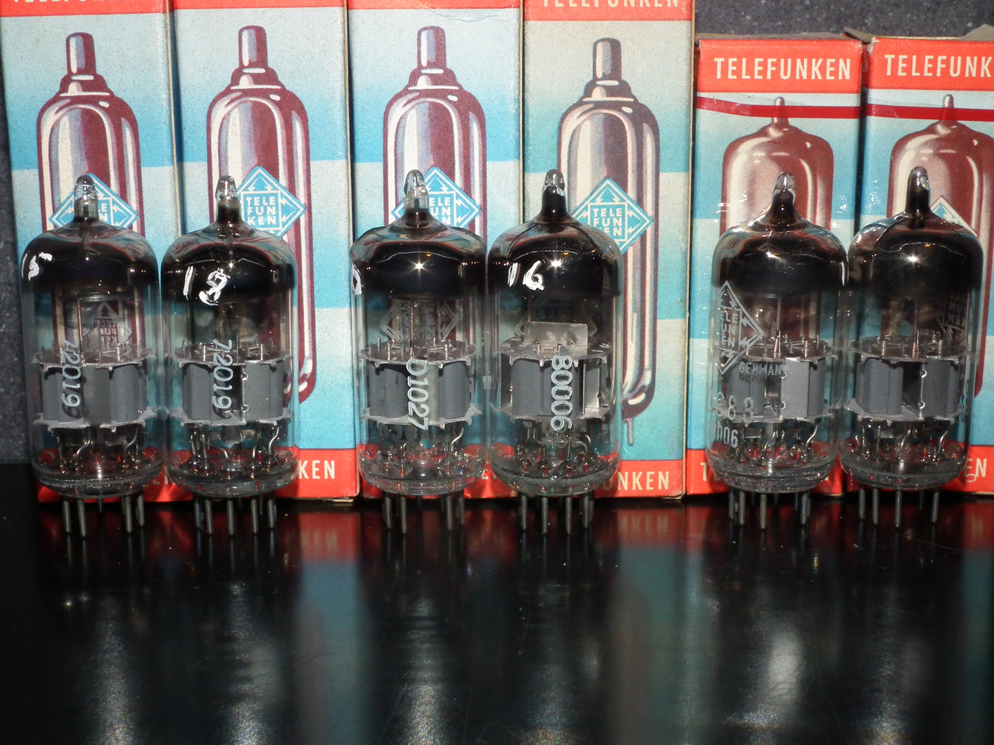 Platinum Matched Pair PCC88 Telefunken 7DJ8 Siemens Munich