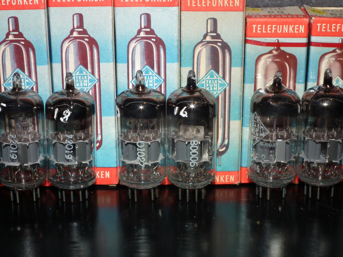 Platinum Matched Pair PCC88 Telefunken 7DJ8 Siemens Munich