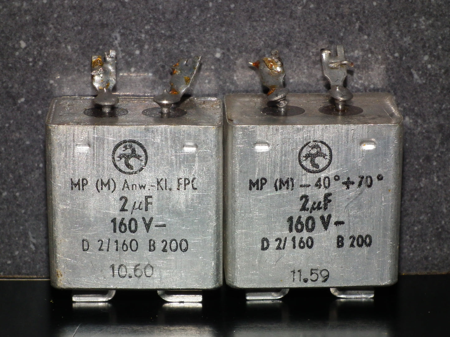 Hydra AEG Berlin PIO capacitors 2uF 160V Audio coupling two pcs (2)