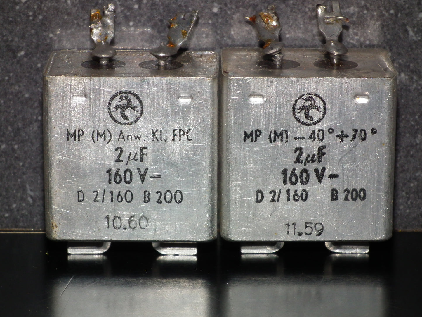 Hydra AEG Berlin PIO capacitors 2uF 160V Audio coupling two pcs (2)