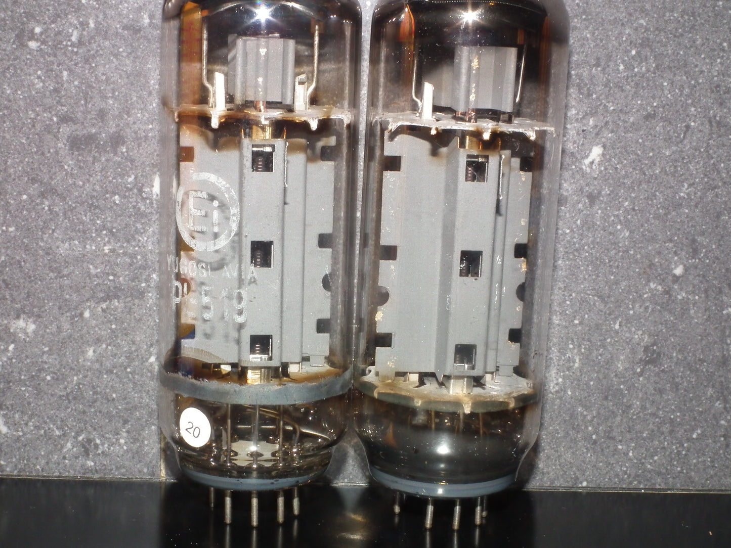 PL519 EI 40KG6 PLATINUM Matched PAIR EAR Used Tested 200mA