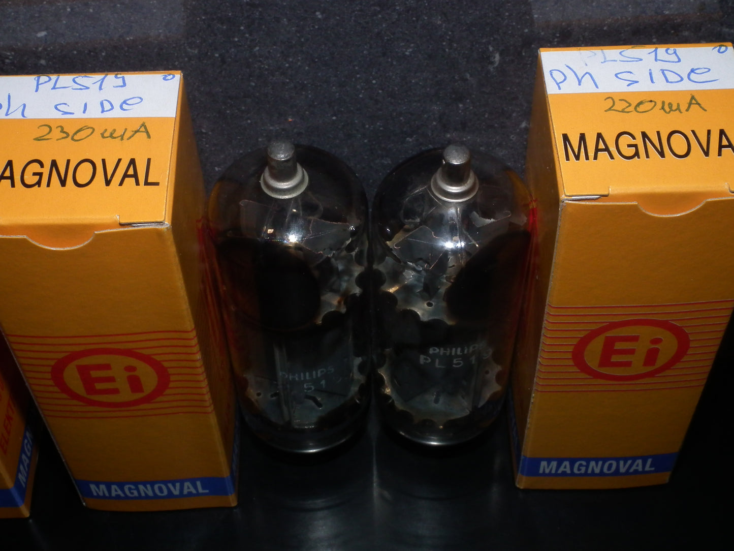 PL519 Mullard Philips 40KG6 PLATINUM Matched PAIR EAR Used Tested
