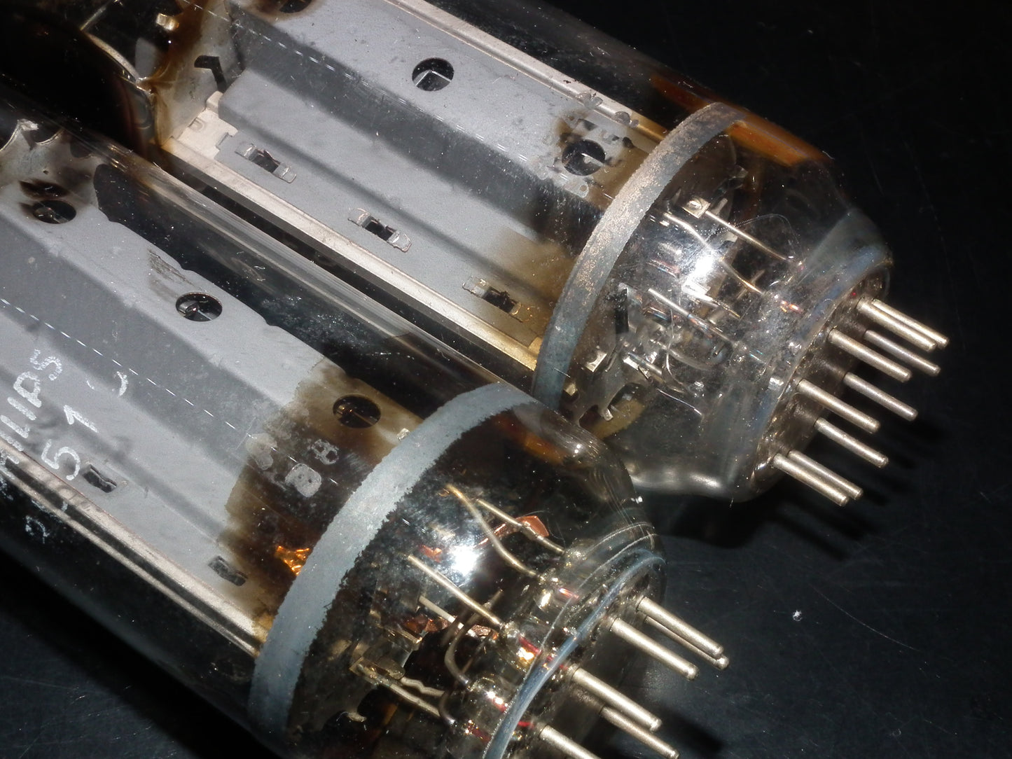 PL519 Mullard Philips 40KG6 PLATINUM Matched PAIR EAR Used Tested