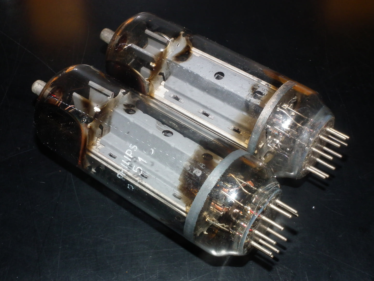 PL519 Mullard Philips 40KG6 PLATINUM Matched PAIR EAR Used Tested
