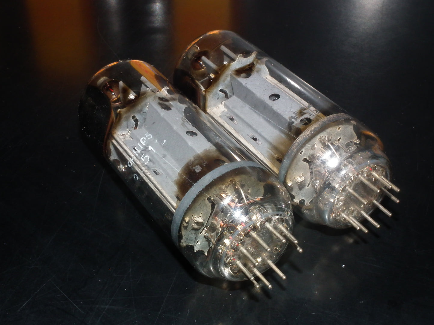 PL519 Mullard Philips 40KG6 PLATINUM Matched PAIR EAR Used Tested