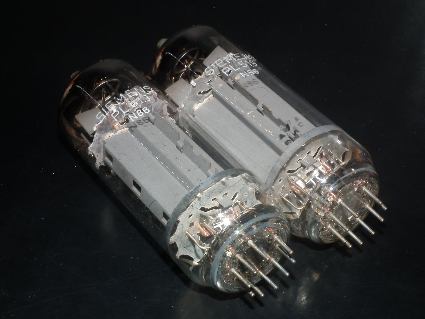 PL519 Siemens West Germany 40KG6 PLATINUM Matched PAIR Dual Mica