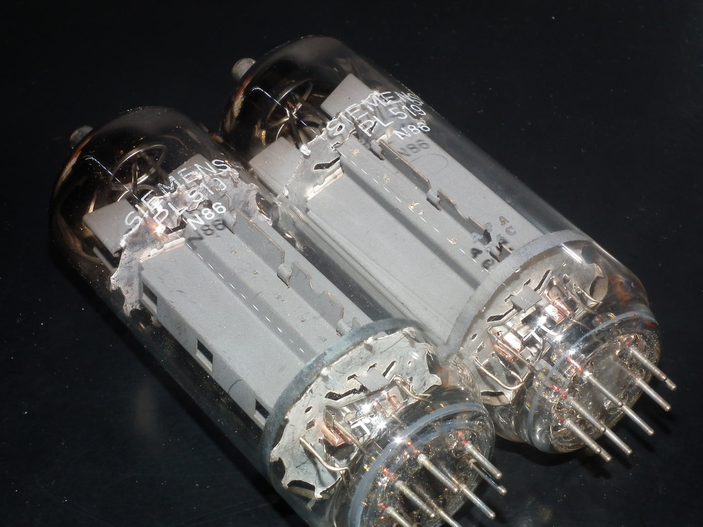 PL519 Siemens West Germany 40KG6 PLATINUM Matched PAIR Dual Mica