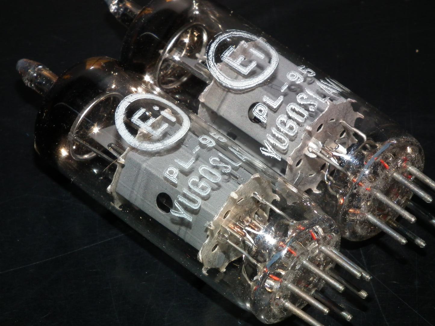 PL95 4DL5 EI Yugoslavia platinum matched pair NOS NIB Philips construction