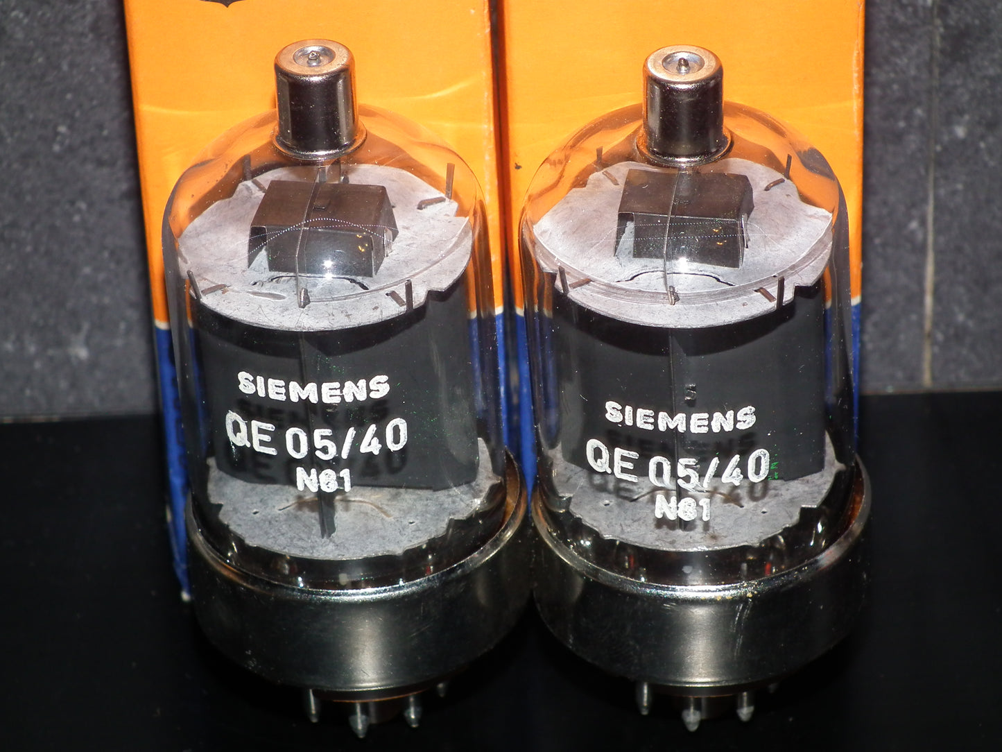 Matched pair (2 pcs) Siemens NOS NIB QE05/40 = 6146B tubes Made in USA
