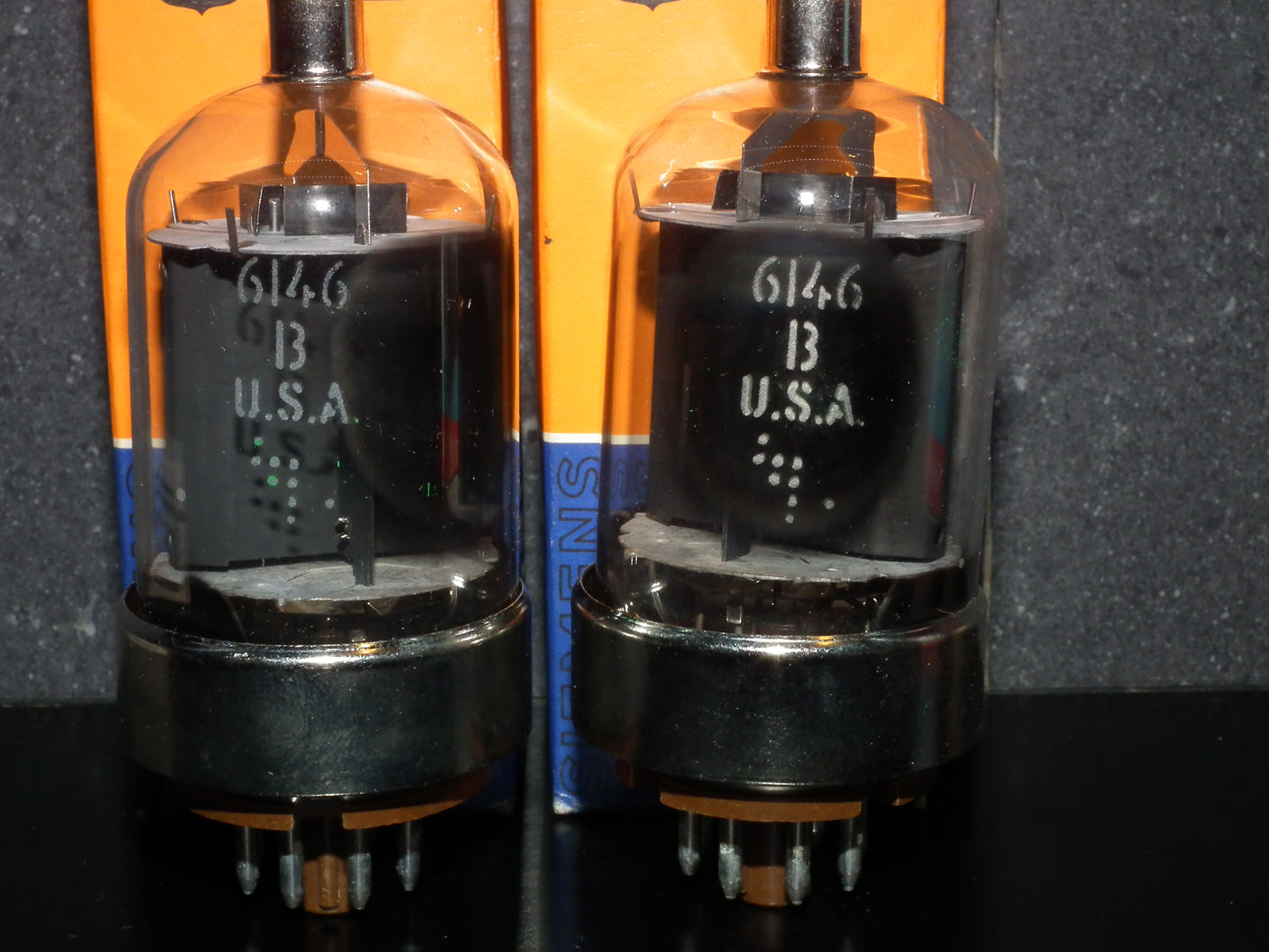 Matched pair (2 pcs) Siemens NOS NIB QE05/40 = 6146B tubes Made in USA