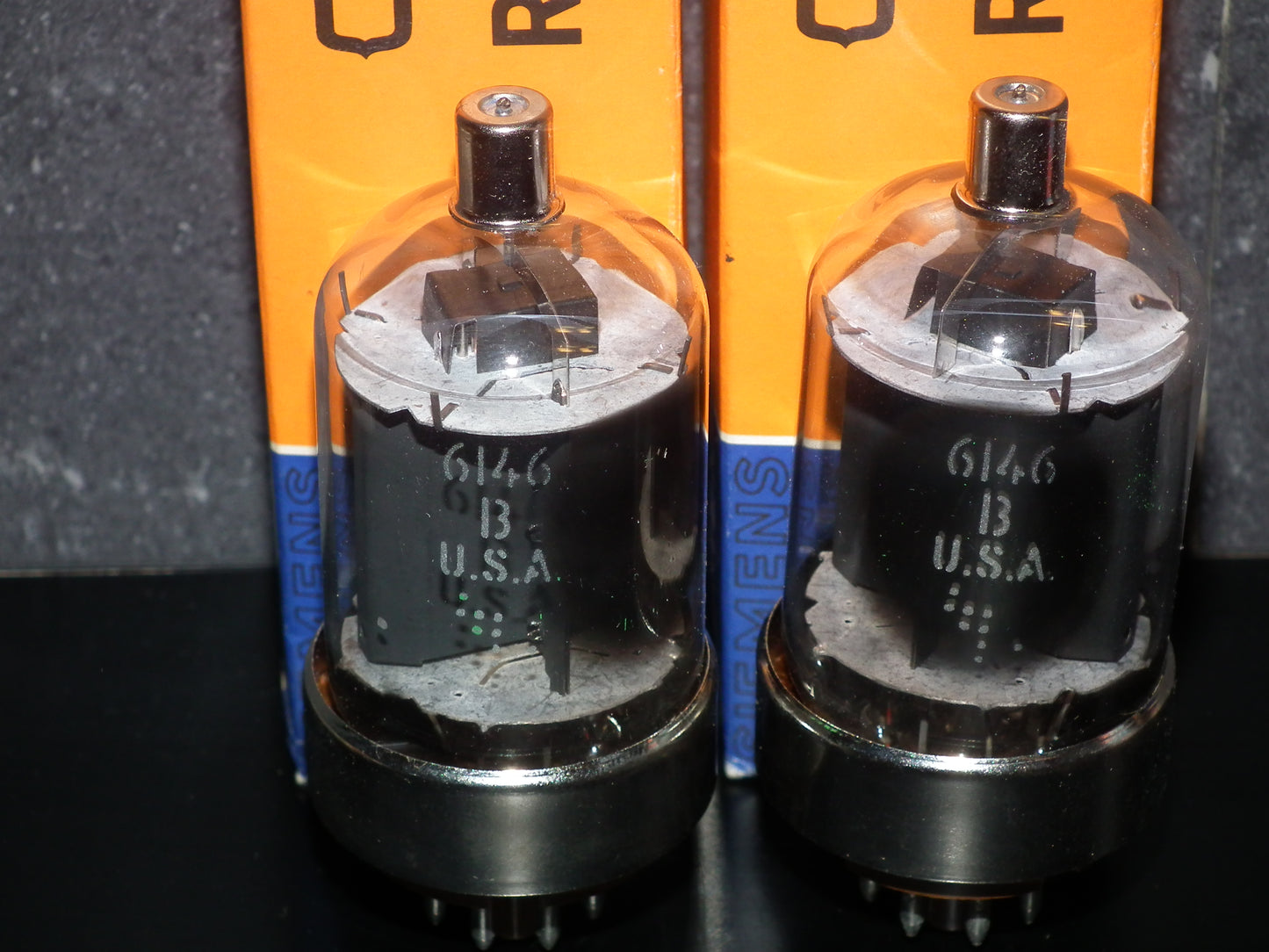 Matched pair (2 pcs) Siemens NOS NIB QE05/40 = 6146B tubes Made in USA