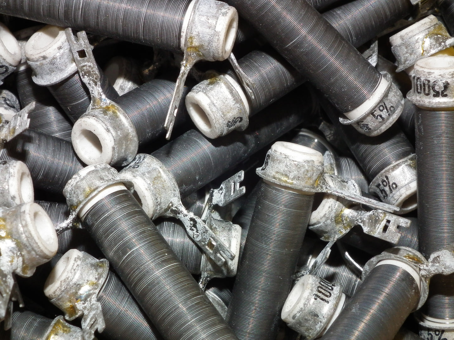 Two (2 pcs) Siemens Klangfilm NOS vintage resistors 100 Ohm 5W Tube Audio