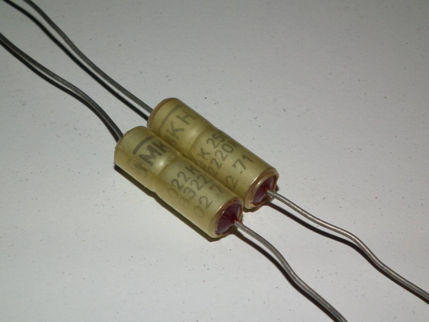 Two (2 pcs) Vintage NOS Capacitors Siemens MKH 0.022u 250V Klangfilm 22nF