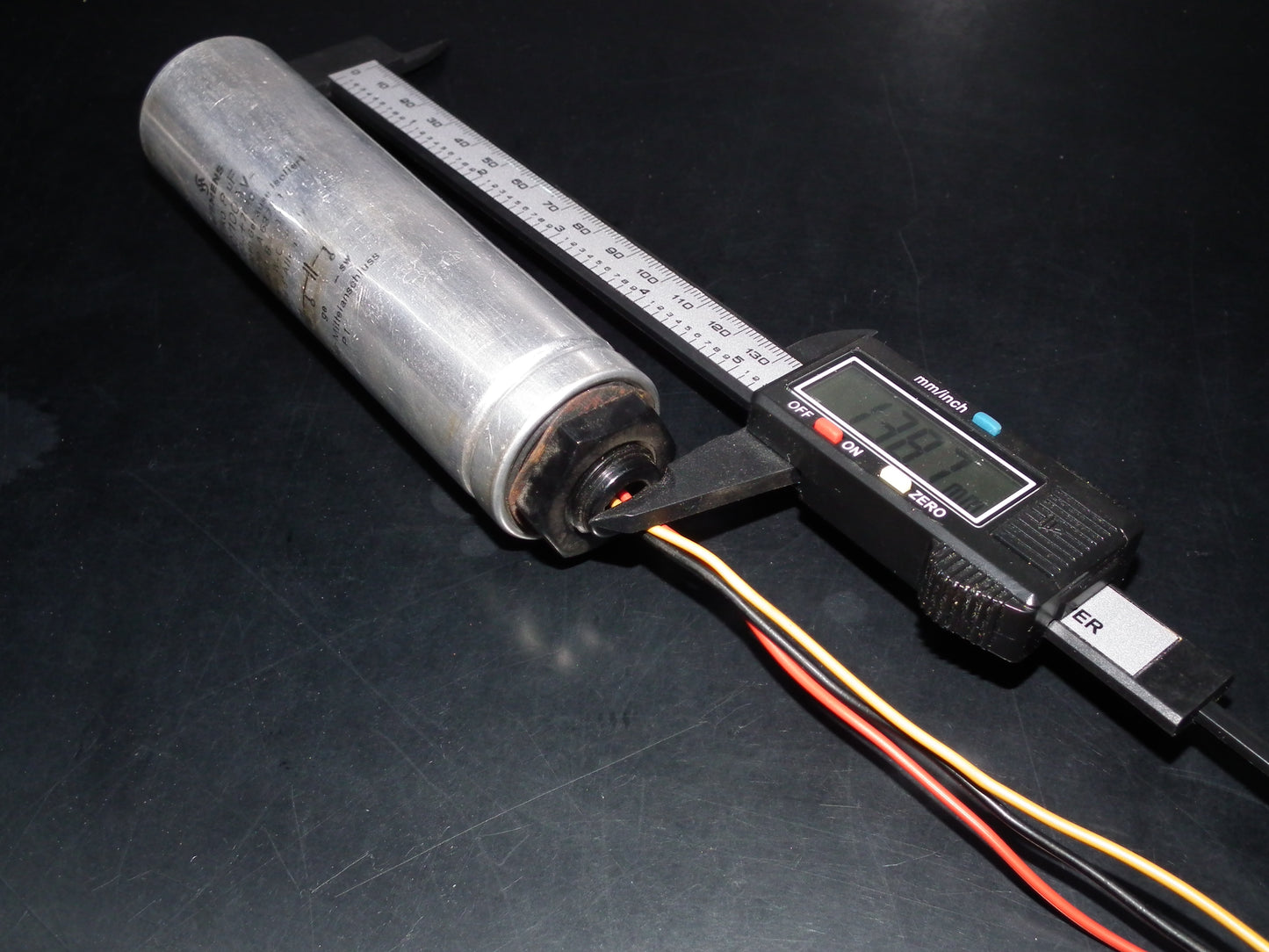 Siemens electrolytic capacitor 8uF / 1000V Klangfilm Used Tested