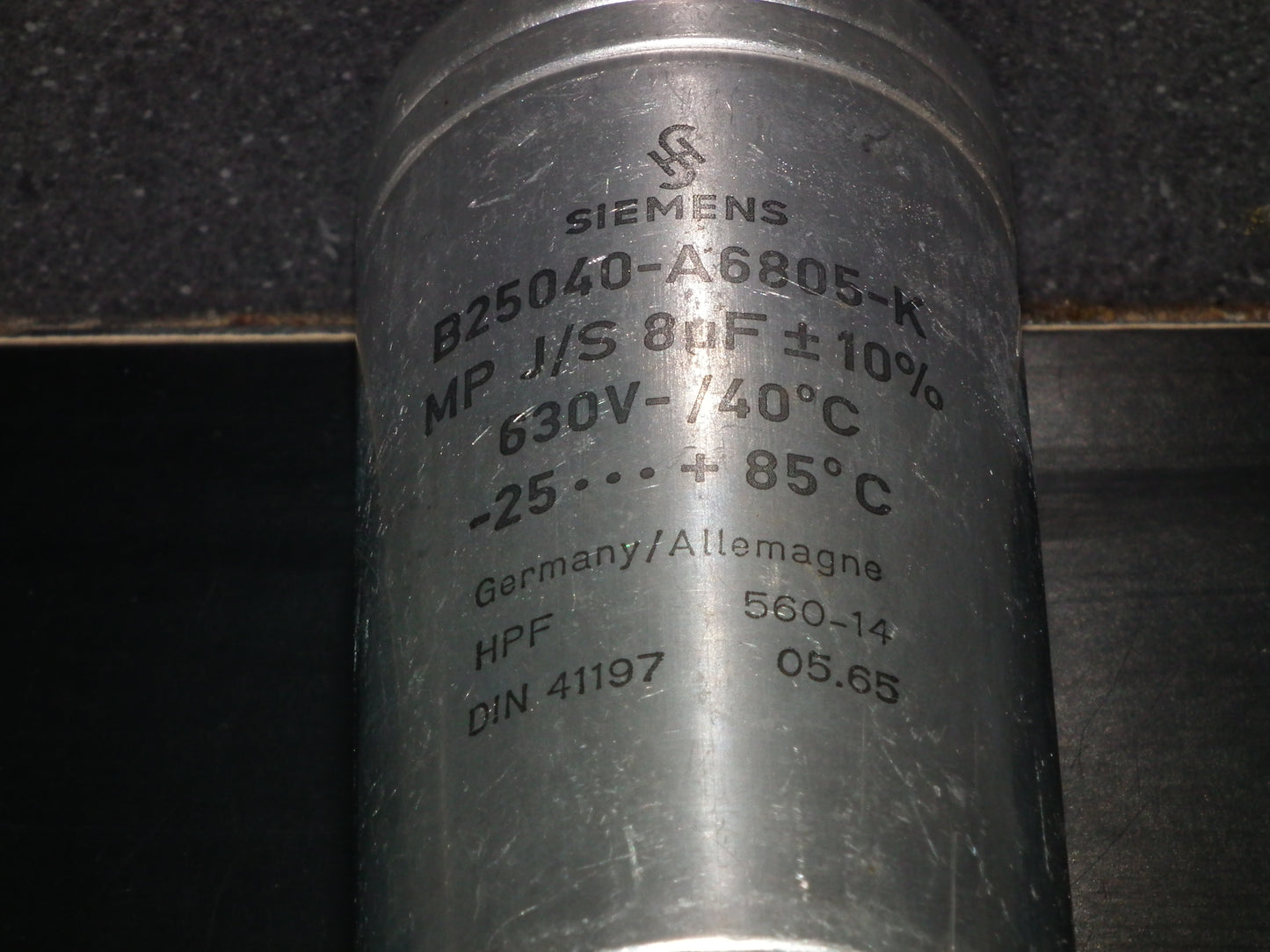 Siemens Klangfilm PIO capacitor 8uF 630V tube audio 8mfd (1 pcs)