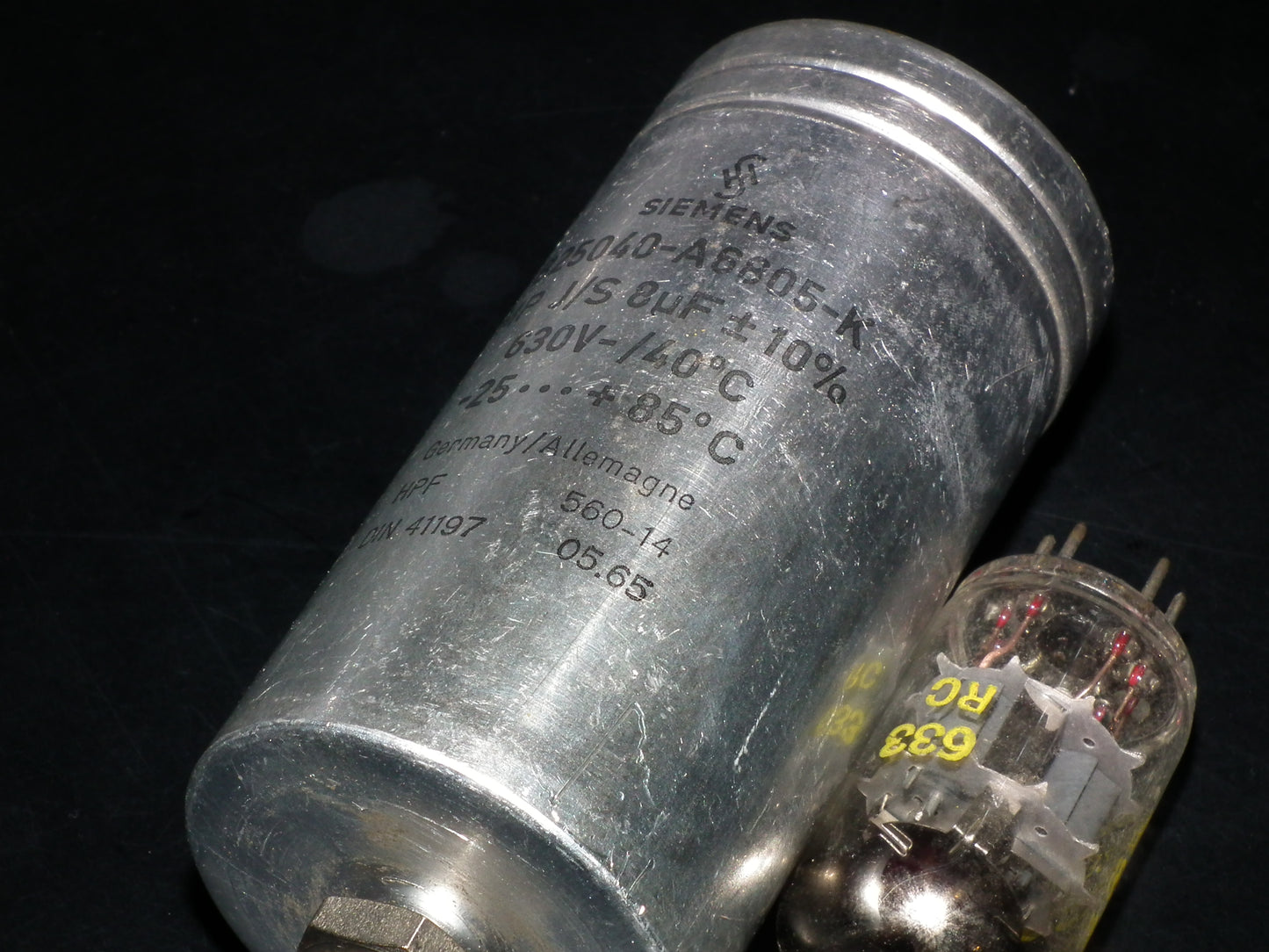 Siemens Klangfilm PIO capacitor 8uF 630V tube audio 8mfd (1 pcs)