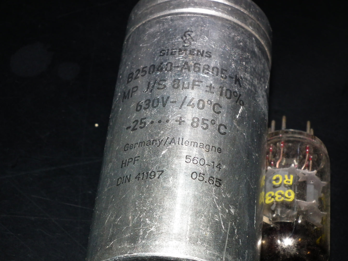 Siemens Klangfilm PIO capacitor 8uF 630V tube audio 8mfd (1 pcs)