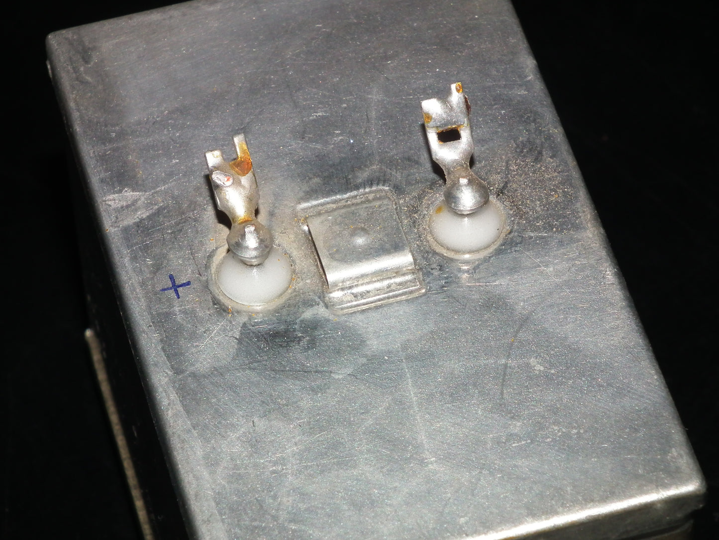 Siemens Klangfilm Electrolytic capacitor 100uF 385V Glass end seal