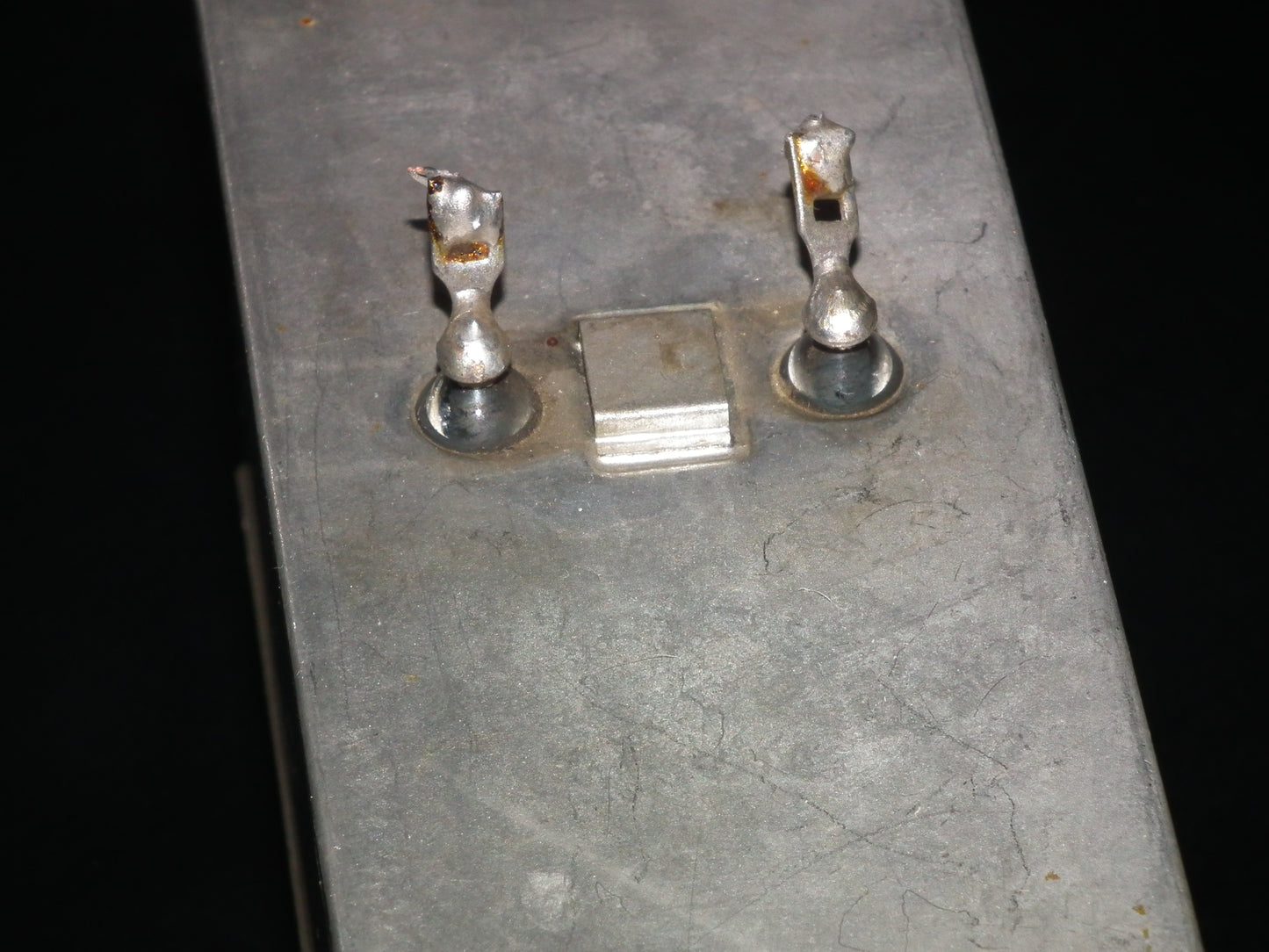 Siemens Klangfilm Electrolytic capacitor 100uF 500V Glass end seal 60s