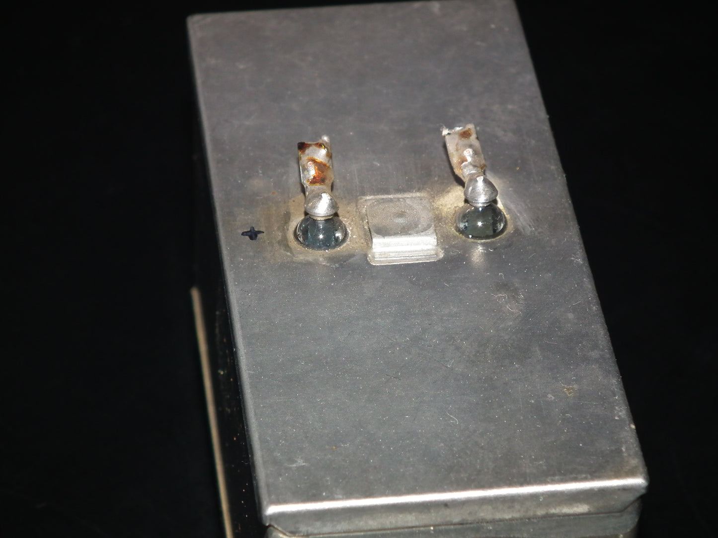 Siemens Klangfilm Electrolytic capacitor 100uF 500V Glass end seal