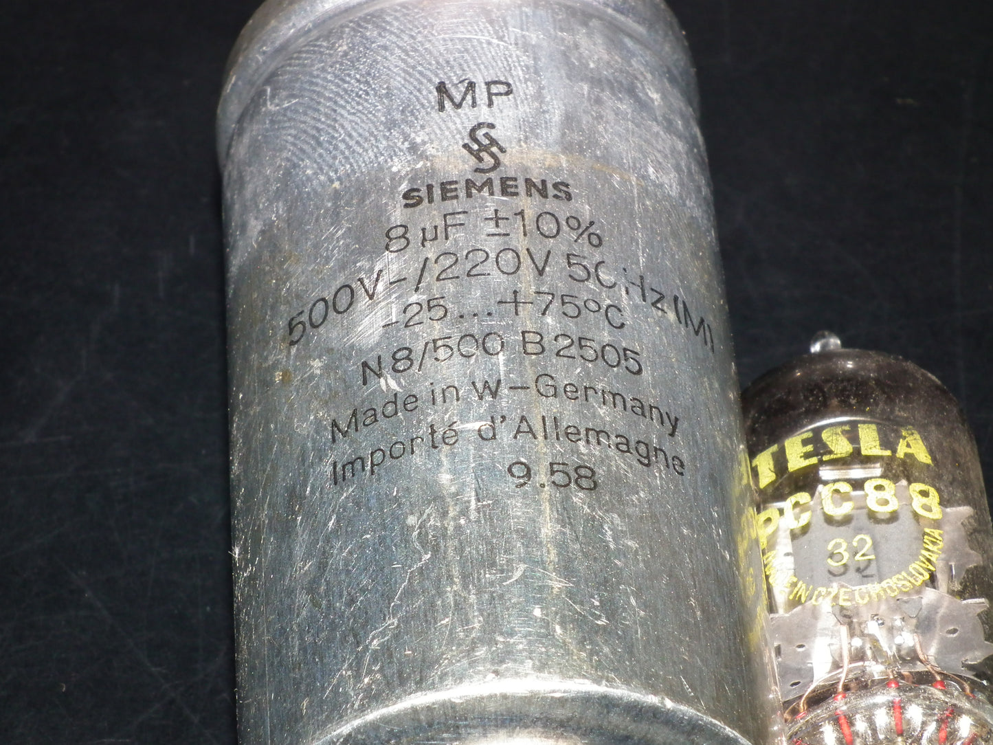 Siemens Klangfilm PIO capacitor 8uF 500V tube audio 8mfd (1 pcs)