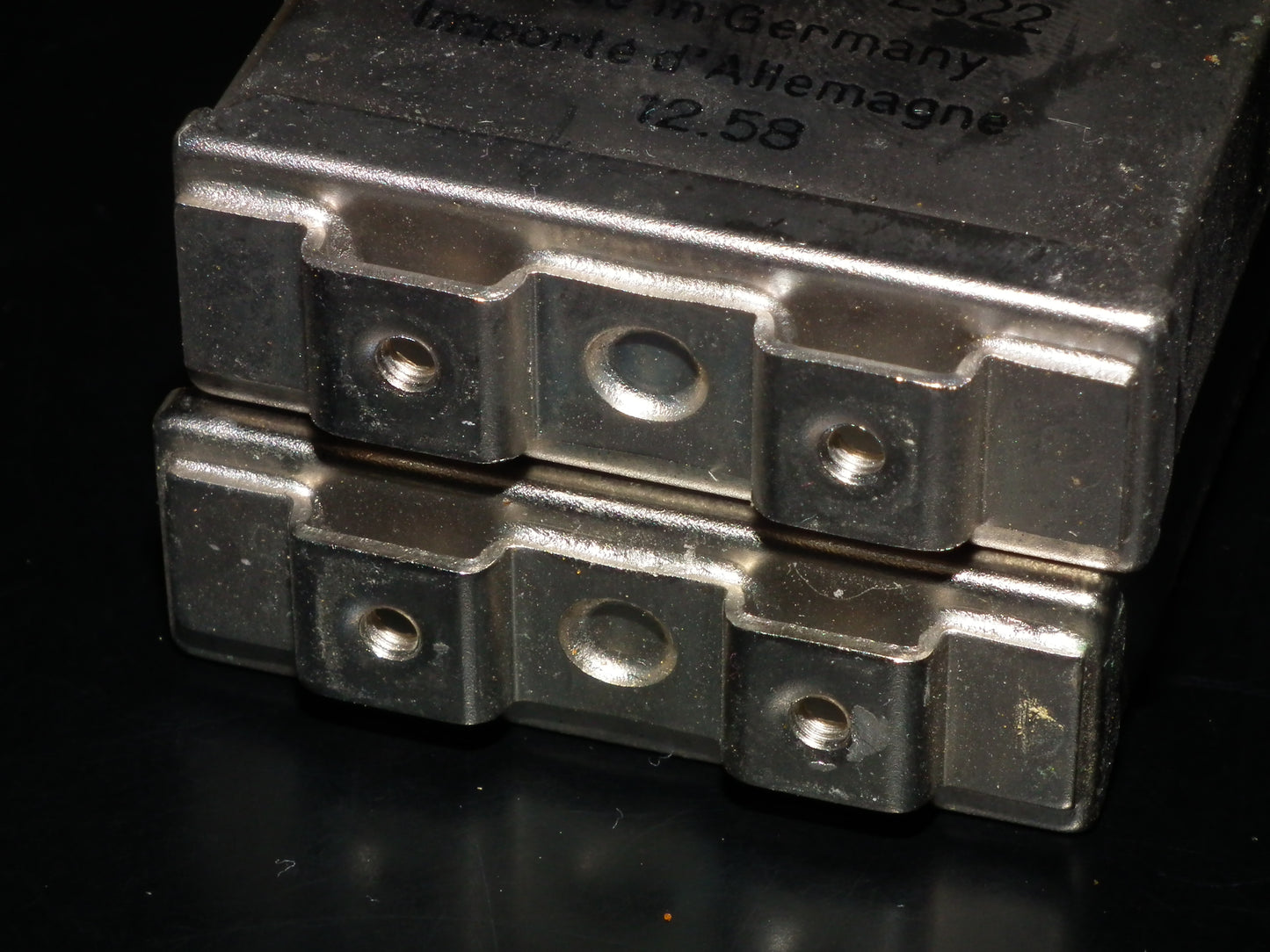 Siemens Klangfilm PIO capacitors 4uF 160V glass end seal two pcs 50s