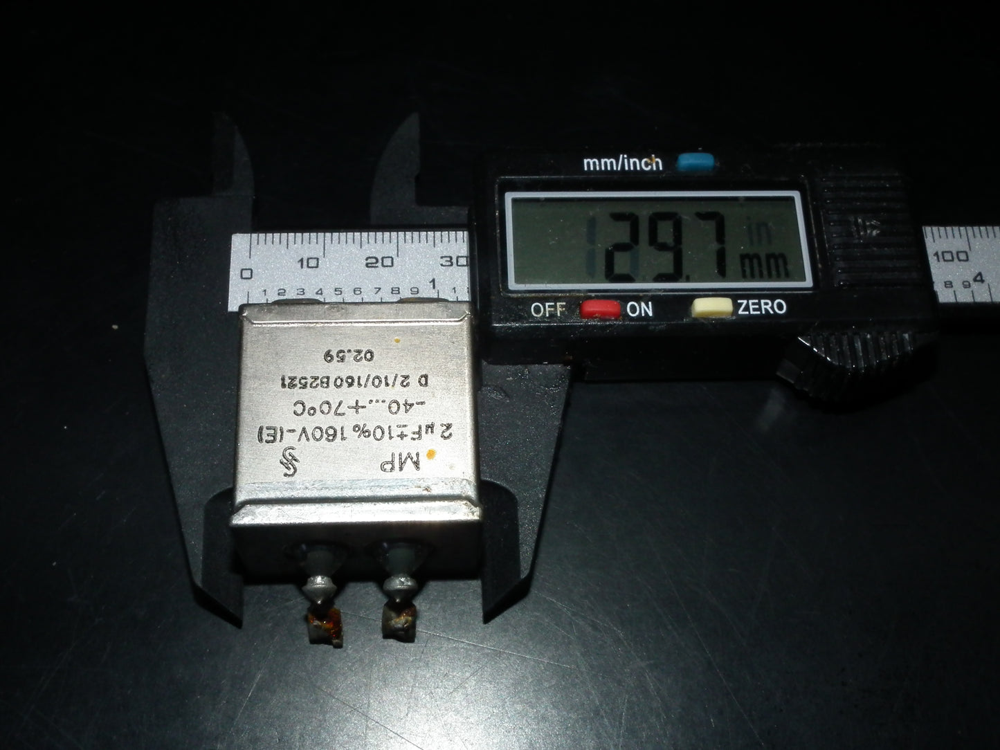 Two vintage Siemens PIO capacitors 2 uF / 160V Klangfilm tube audio 2mfd